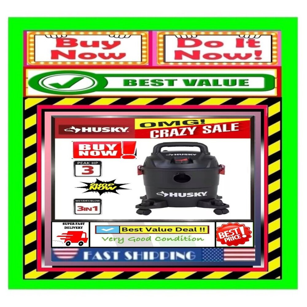✅🚨🆕🔴🌸S🌸A🌸L🌸E🌸❗️🌠🆒🔴📢HUSKY Wet/Dry SHOP VACUUM🟢💸BUY NOW❗️📲💸🟢